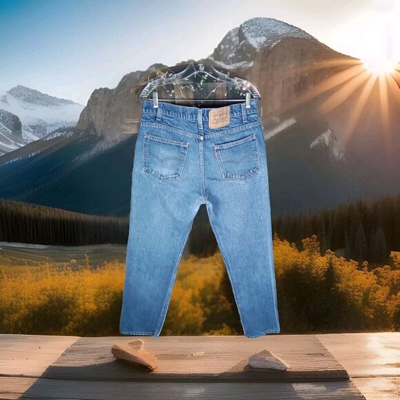 Vintage Levi Strauss Men's Jean's Size 36/32 Orange Tab Straight Legs Made In... - Picture 5 of 13